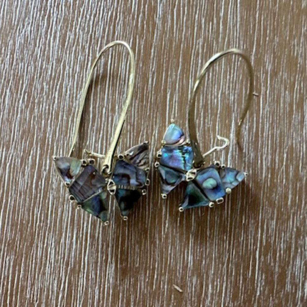 Kendra Scott Butterfly Earrings-Abalone